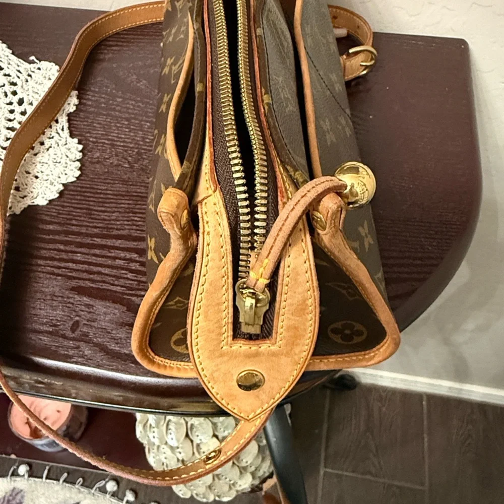Louis Vuitton Brown and Tan Monogram Crossbody Bag